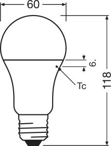 E27 LED žiarovka 13W=100W 6500K Studená 1521lm OSRAM