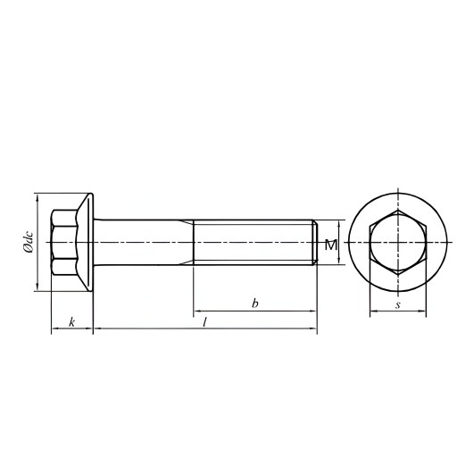 Skrutka s golierom M8X30 Pozinkované DIN6921 CL.10.9 OP. 10 kusov