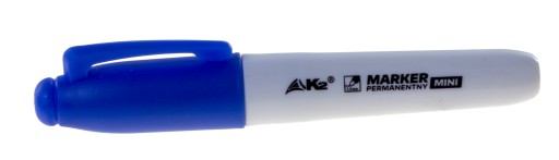 Mini permanentný popisovač fixka s plsteným hrotom K2 modrá 1 ks