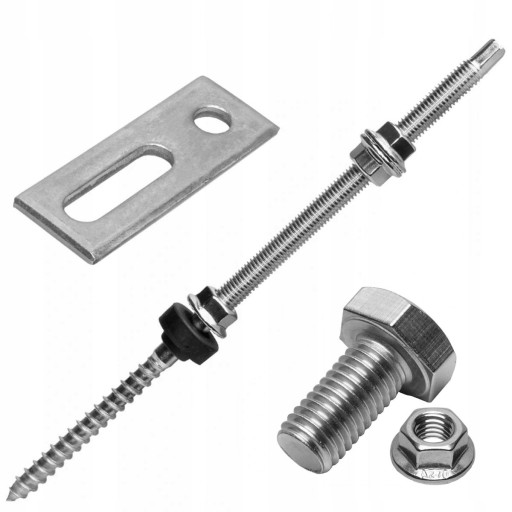DVOJZÁVITOVÁ SKRUTKA PV M10X200 + ADAPTÉR + SKRUTKA M10x20mm + MATICE
