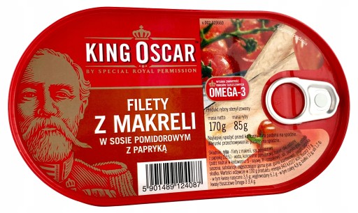 Filety z makrely kráľa Oscara v paprikovej omáčke 170 g
