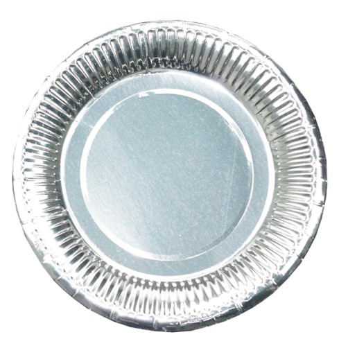 Papierové taniere SILVER 23cm narodeninová oslava