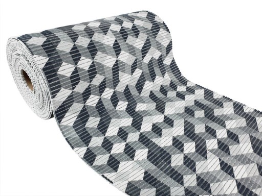 Protišmyková PVC podlahová rohož 50x65 Antracit