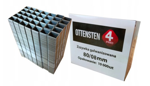 Čalúnnické sponky pre zošívačku TYP 80 / GA21 / 380 8 mm 10 000 PLN