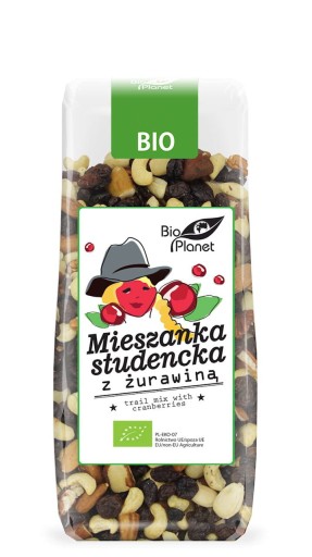 ŠTUDENTSKÝ MIX S BIO BRUSINAMI 150 g - BIO PLA