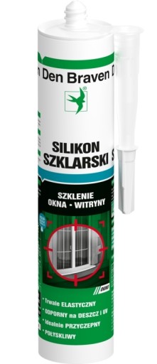 Biely sklenený silikón DB 280ml