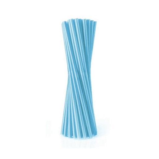 PAPIEROVÉ SLAMKY NA NÁPOJE 19CM MODRÉ 10KS