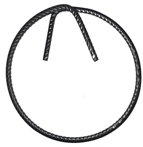 Kruhové strmene, výstužné strmene, 150 mm, priemer 6