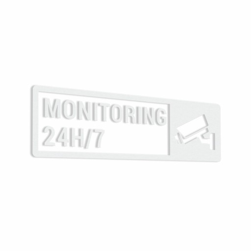 Monitorovanie 24/7 - nálepka 6x20