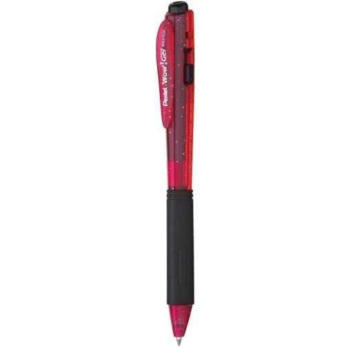 Pentel K437CR gélové pero 0,7 mm WOW červené