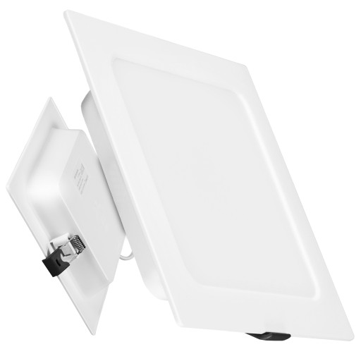 LED stropný panel, zapustený, pod omietku, štvorcový, 18 W, nebliká, CCD