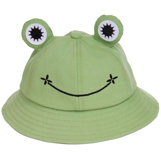 Frog bucket hat zelený rybársky klobúk