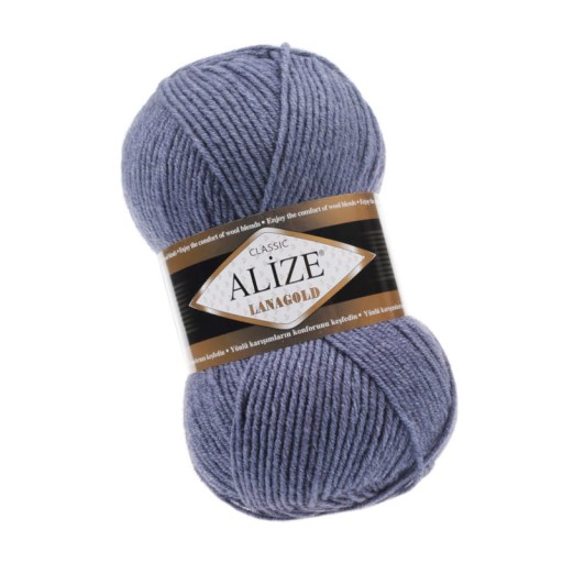 Priadza Lanagold - 203 Denim s vlnou Alize