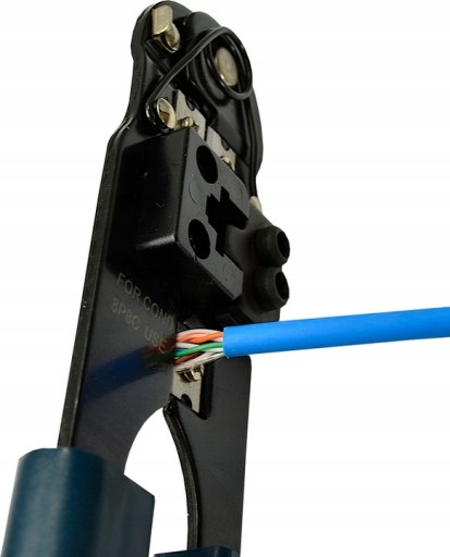 Krimpovací nástroj pre LAN RJ45 MODULÁRNE ZÁSTRČKY RJ-45 REZACIA FUNKCIA