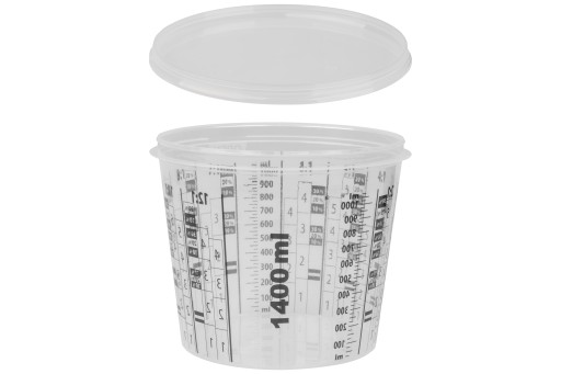 Pohár na miešanie farieb a lakov 1400 ml + kryt 1 ks W24