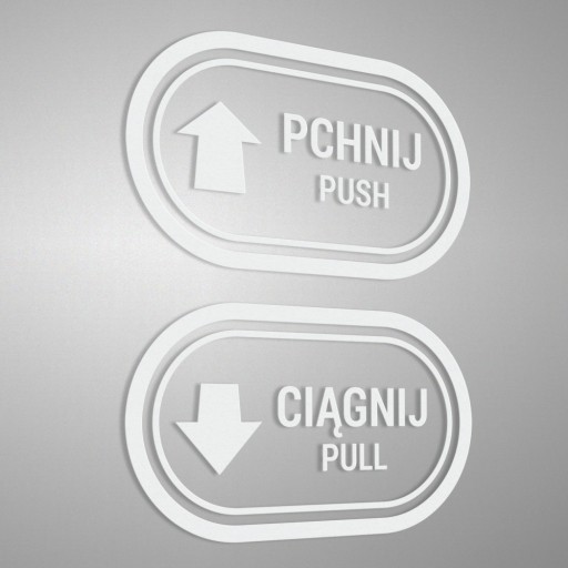 Samolepky Push Pull Push Pull 7x12