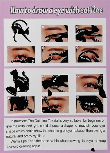 Šablóna na líčenie CAT LINE Linky CAT EYE