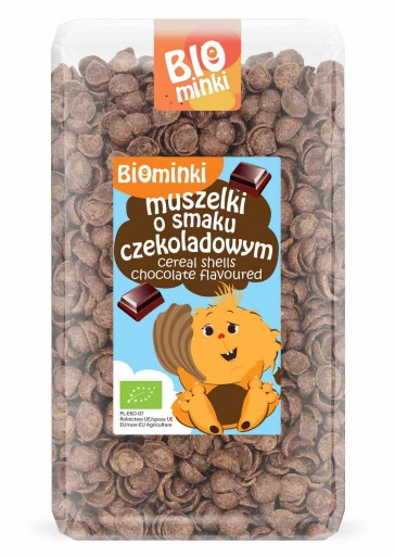 škrupiny s príchuťou BIO ČOKOLÁDA 300 g - BIOMINKI