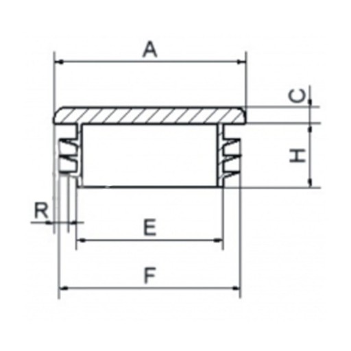 Koncovka pre profil koncovky 150x150mm - 1 kus