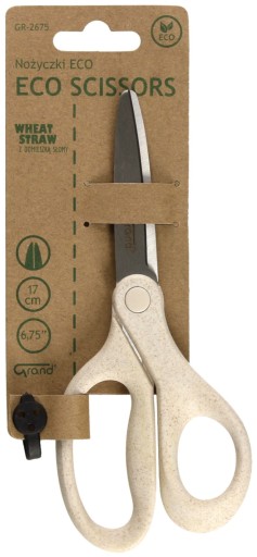 Univerzálne kancelárske nožnice 17cm GRAND ECO so slamkou