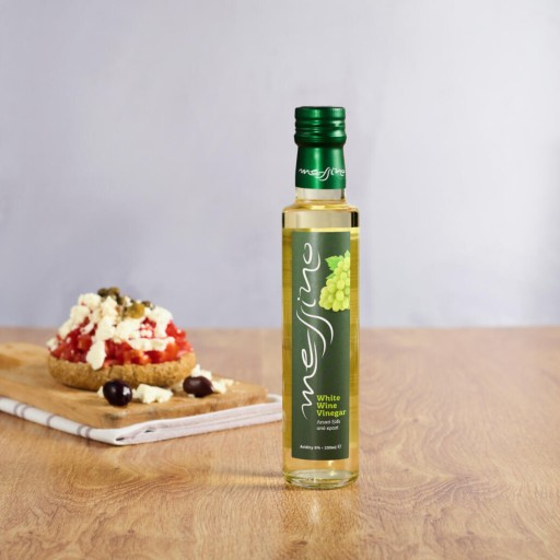 Papadeas biely vínny ocot 250 ml, grécky vínny ocot Messino, biely ocot