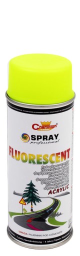 Fluorescenčná emailová farba v spreji Champion Yellow