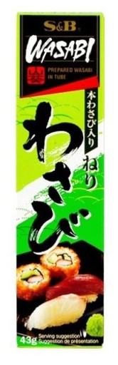 S&B Wasabi Pasta v tube Tubka Japan Sushi Sashimi 43g