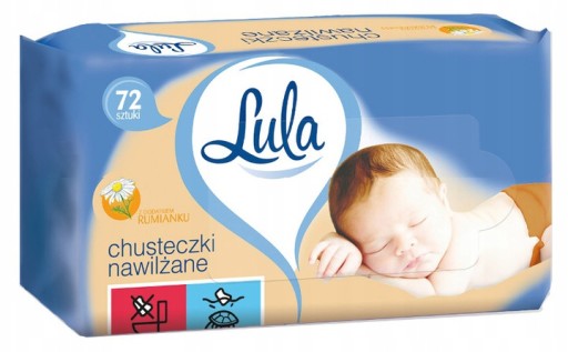Vlhčené obrúsky Lula Baby Harmanček 72 kusov