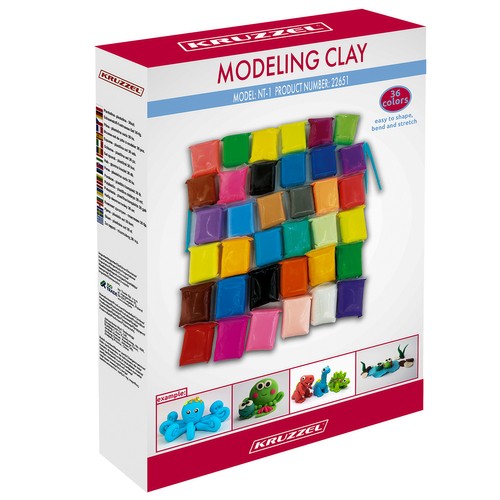 Penová plastelína Polymérová hlina Magic Plastic Play Dough x 36