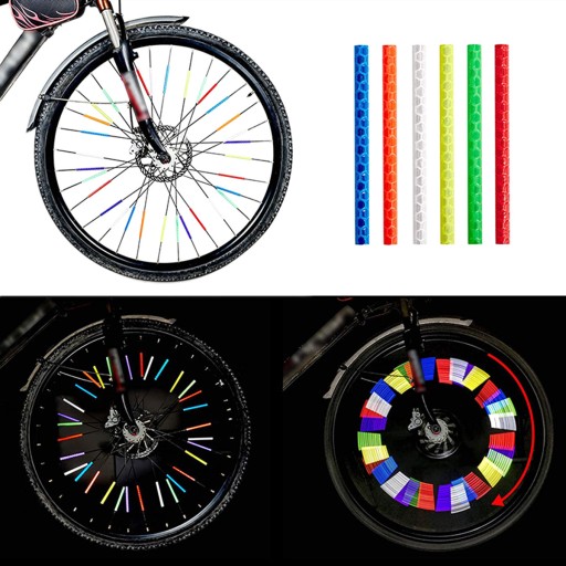 REFLEXNÉ TRUBIČKY REFLEXNÉ PRE BIKE SPOKS BIKE PASKA 12 KS AG402E