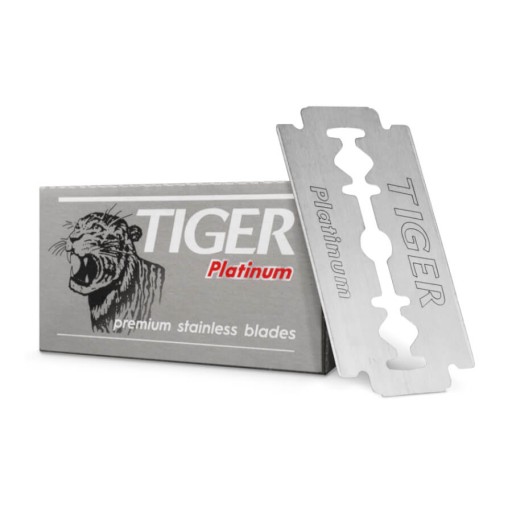 Platinové žiletky na holiaci strojček TIGER, 5 kusov