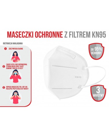 DCD Ochranná maska KN95 FFP2 uhlíkový filter