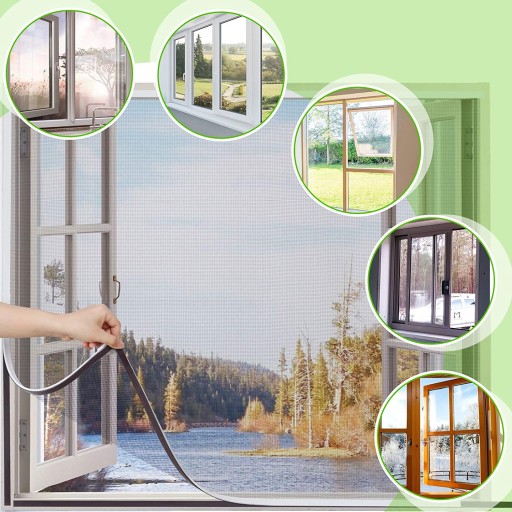SIEŤKA NA KOMÁRIU OKENNÁ HMYZ KOMÁRE 150x180 + VELCRO