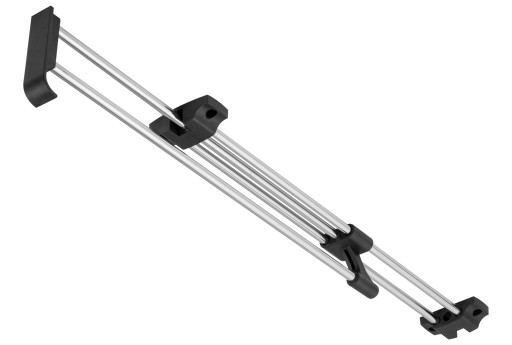 Závesný vešiak, výsuvný na šatníkovú skriňu, chróm, L-250 mm - AM003 AMIX