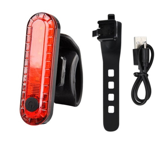 LED BIKE SVETLO PREDNÉ ZADNÉ BICYKLE SADA USB Osvetlenie batérie