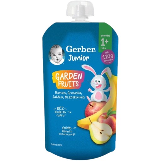Gerber Junior ovocný penový dezert pre deti 12m+ 110g