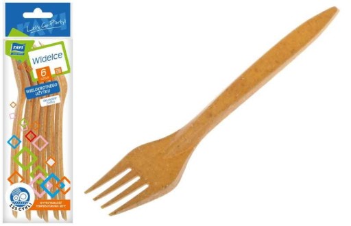 NJ Opätovne použiteľné vidlice 6 ks.