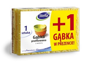 Profilovaná kuchynská hubka s meďou 1 + 1 zdarma STELLA