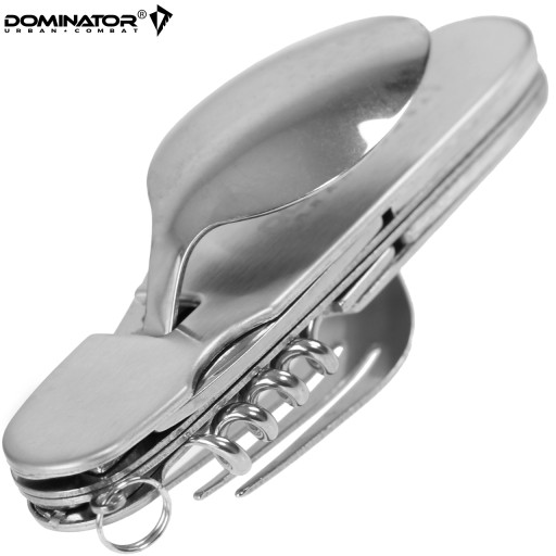 Vreckový nôž Tourist Essentials DOMINATOR 6v1 príborový nôž lyžička vidlička