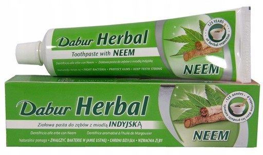 Pasta na odstraňovanie zubného kameňa NATURAL FLUORIDE FREE HERBAL DABUR 100ml