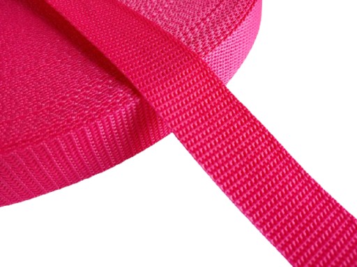 25 mm ružový polypropylénový kožený remienok