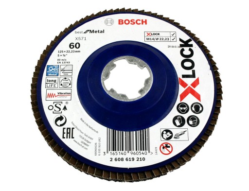 BOSCH KLAPKA DISK 125mm GR.60 X-LOCK NA KOV