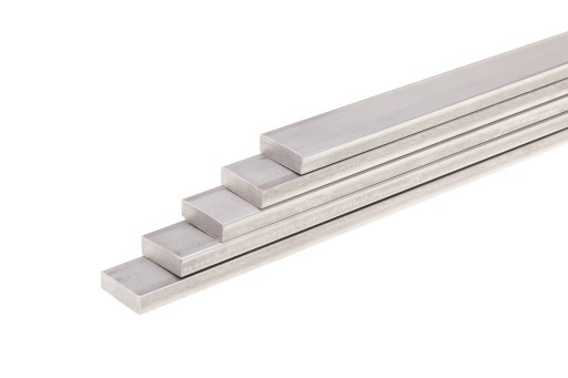 Nerezová, kyselinovzdorná plochá tyč, rozmer 40x10mm 10 cm INOX / 1,4301