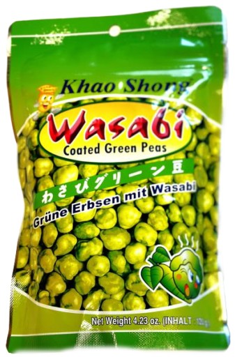 ZELENÝ HRÁŠOK S WASABI 120g KHAO SHONG