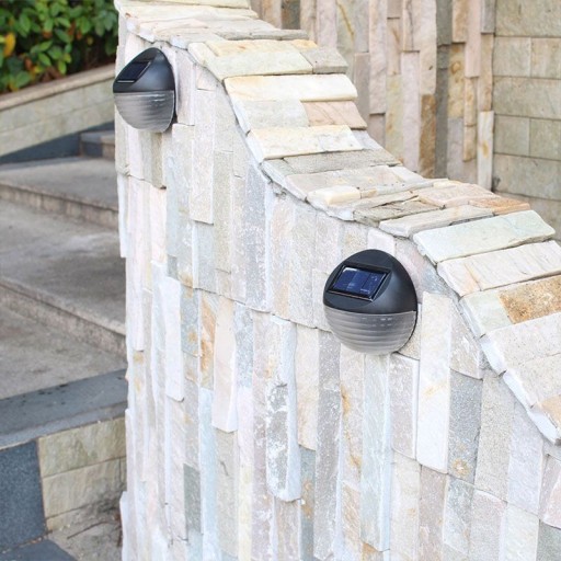 LED nástenné záhradné svietidlo SOLAR STAIR COLD