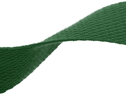 Prepravná páska 32 mm bavlnený popruh, fľaškovo zelená