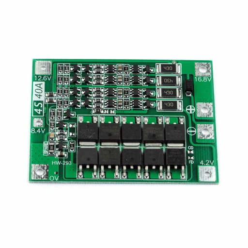 BMS 4S 40A Li-Ion 18650 16,8V s balancérom