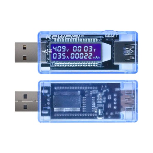 METER VOLTMETER USB NAPÄTIE TESTER AMPÉRMETER