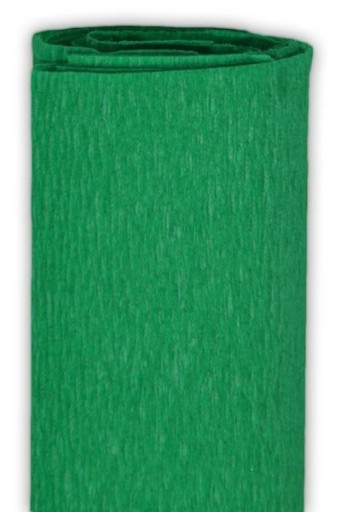Krčený hodvábny papier - zelený, 50 x 200 cm