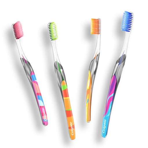 Zubná kefka COLGATE Slim Soft Advanced 2 kusy + ZADARMO
